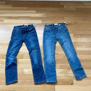 2 pairs Old Navy Girls size 8 skinny jeans